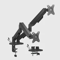 GEMBIRD Nosač monitora FULL-MOTION DESK 2-DISPLAY ARM 17"